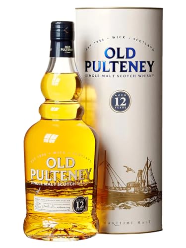 Inverhouse Distillers Old Pulteney Highlands Single Malt Whisky 12 Years – Der maritime, von Meeresluft geprägte Whisky aus Schottland in der Geschenkverpackung mit 40% vol. Alkohol (1 x 0,7l) von PULTENEY