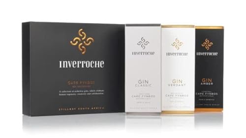 Inverroche Gin Geschenkset aus Südafrika -Amber-Verdant-Classic- / Pflanzen vom Kap/außergewöhnlicher Gin & Tonic Genuss/Reife Aromen/Wacholder/Fynbos/Rooibos/Set 3x5 cl 43% Vol von Inverroche