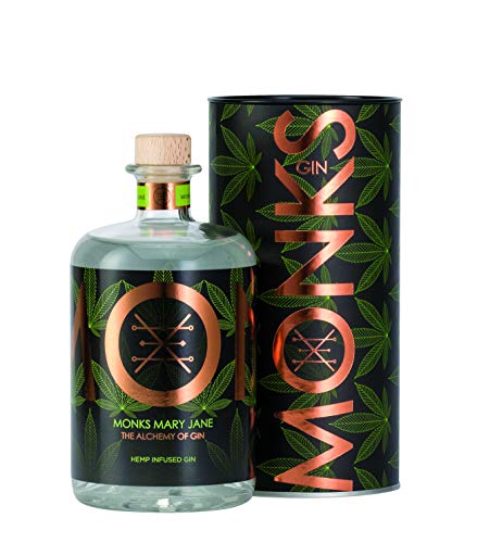 Monks -Mary Jane- Gin aus Südafrika/CBD/Canabis Sativa/Wachholder/Fynbos / 0,7 L / 43% Vol/Boutique Gin (Flasche) von Inverroche