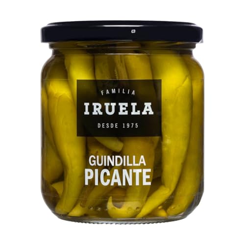 Grüne Peperoni "Guinduilla Picante" eingelegt - 365g von Iruela