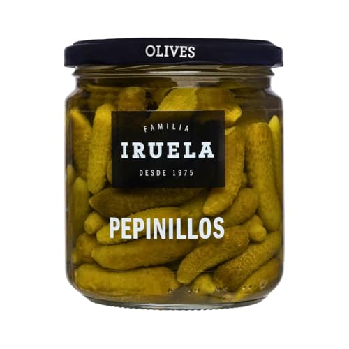 Iruela Eingelegte Gürkchen "Pepinillos" 365g – Spanische Feinkost für Tapas & mehr von Iruela