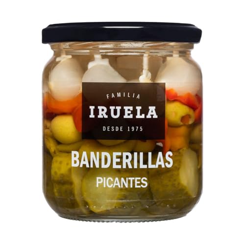 Mixed Pickles Spieße "Banderillas" - eingelegt - 365g von Iruela