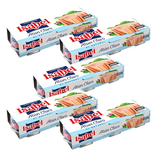 Natürlicher Isabel Thunfisch, 1 Packung mit 5 Schachteln mit 3 Dosen à 65 g von Isabel