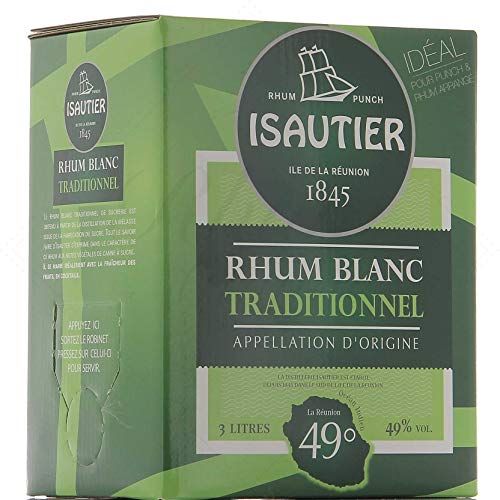 Traditioneller weißer rum 49 ° 3 L Isautier von Isautier