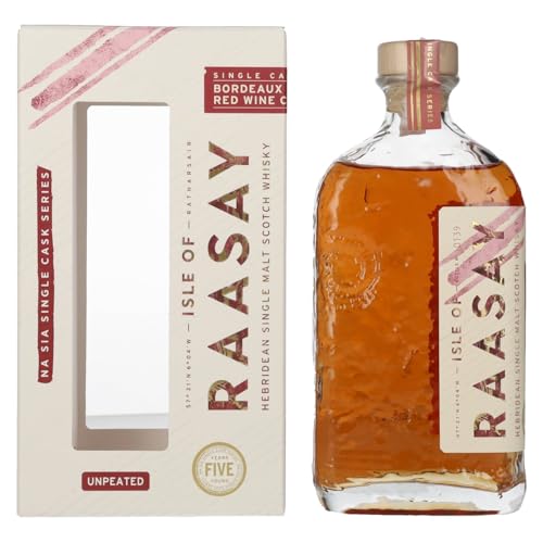 Isle of RAASAY 5 Years Old Bordeaux Red Wine Cask Single Malt 60,3% Vol. 0,7l in Geschenkbox von Isle of Raasay Distillery