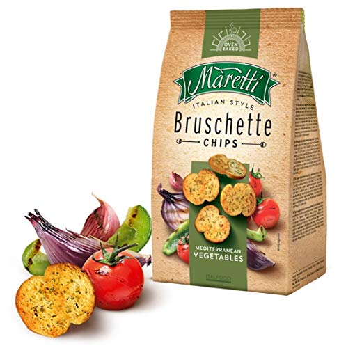 Maretti Bruschette Mediterranean Vegetables leckere gebackene Brotscheiben 150g von Ital Food Industry