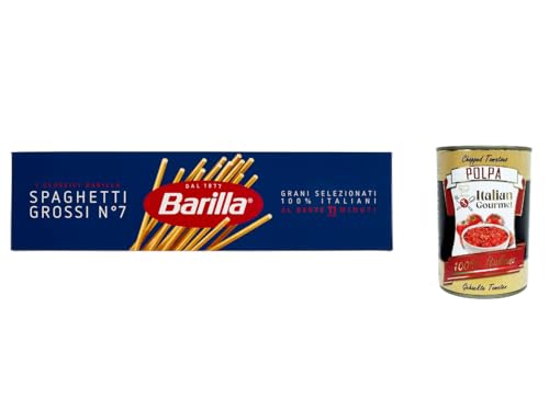 10x Lange Nudeln Pasta Spaghetti Grossi n.7, 100% italienisch Nudeln 500g + Italian Gourmet polpa 400g von Italian Gourmet E.R.