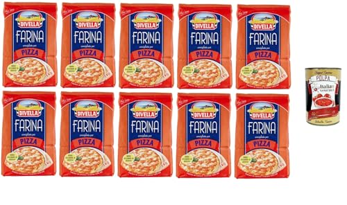 10x DIVELLA-MEHL FÜR PIZZA 1 KG + Italian gourmet polpa 400g von Italian Gourmet E.R.