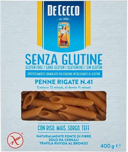 10x De Cecco Penne rigate senza Glutine No. 41 Glutenfrei pasta nudeln 400G + Italian Gourmet polpa 400g von Italian Gourmet E.R.