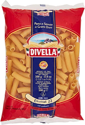 10x Divella Elicoidali N. 22 Hartweizengrieß Pasta Italienische Nudeln 500g Packung + Italian Gourmet Polpa di Pomodoro 400g Dose von Italian Gourmet E.R.