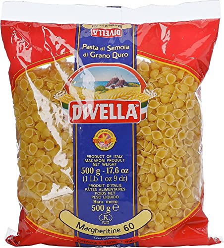 10x Divella Margheritine N. 60 Hartweizengrieß Pasta Italienische Nudeln 500g Packung + Italian Gourmet Polpa di Pomodoro 400g Dose von Italian Gourmet E.R.