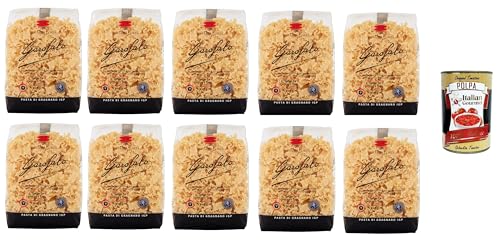 10x Mafalda corta N. 79 Neapolitanische Hartweizengrieß Packung mit 500g Pasta IGP + Italian Gourmet polpa 400g von Italian Gourmet E.R.