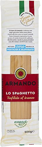 10x Il Grano Di Armando Lo Spaghetto Italienischer Weizen Bronze gezeichnet 100% Italienische Pasta 500g von Italian Gourmet E.R.