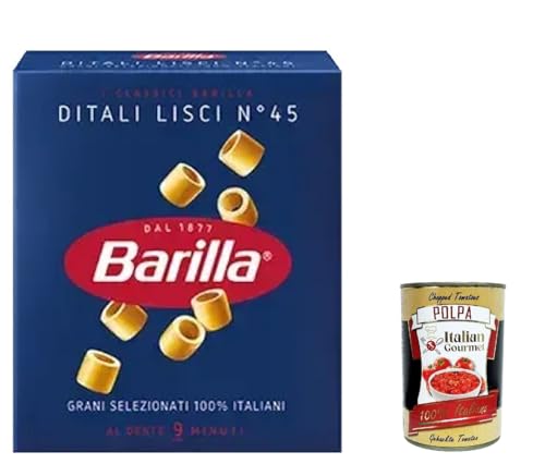 10x Pasta Ditali lisci Nr. 45 italienisch Nudeln 500 g pack + Italian Gourmet polpa 400g von Italian Gourmet E.R.