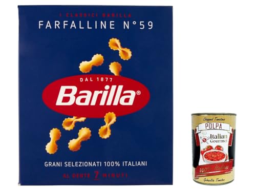 10x Pasta Farfalline Nr. 59 italienisch Nudeln 500 g pack + Italian Gourmet polpa 400g von Italian Gourmet E.R.