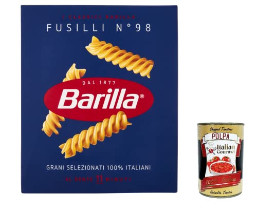 10x Pasta Barilla Fusilli Nr. 98 italienisch Nudeln 500 g pack + Italian Gourmet polpa 400g von Italian Gourmet E.R.