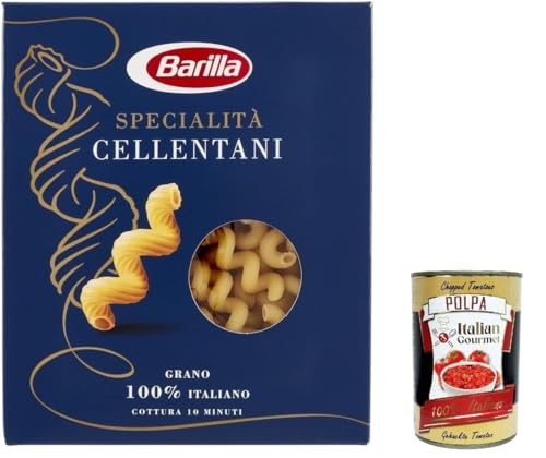 10x Pasta Specialità Cellentani, 100% italienisch Nudeln 500 g pack + Italian Gourmet polpa 400g von Italian Gourmet E.R.