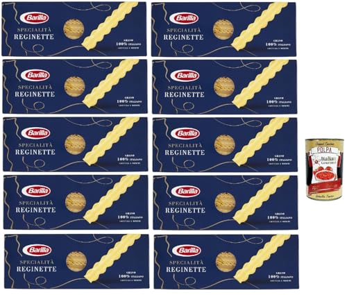 10x Pasta Specialità Reginette Napoletane, 100% italienisch Nudeln 500 g pack + Italian Gourmet polpa 400g von Italian Gourmet E.R.