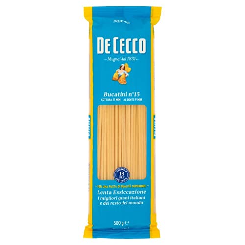 10x Pasta De Cecco 100% Italienisch Bucatini n. 15 Nudeln 500g + Italian Gourmet Polpa 400g von Italian Gourmet E.R.