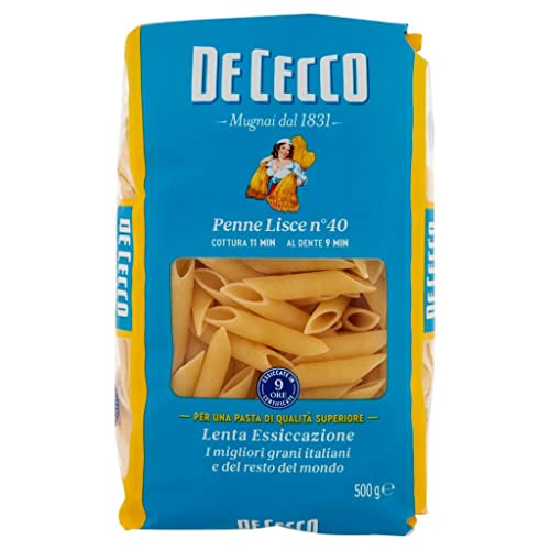 10x Pasta De Cecco 100% Italienisch Penne Lisce N°40 Nudeln 500g + Italian Gourmet Polpa 400g von Italian Gourmet E.R.