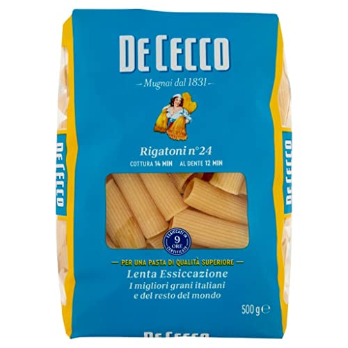 10x Pasta De Cecco 100% Italienisch Rigatoni N°39 Nudeln 500g + Italian Gourmet Polpa 400g von Italian Gourmet E.R.