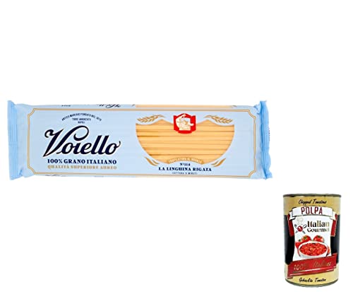 10x Voiello Pasta Linguina rigata Nudeln 100 % italienische N114 500g + Italian Gourmet Polpa 400g von Italian Gourmet E.R.