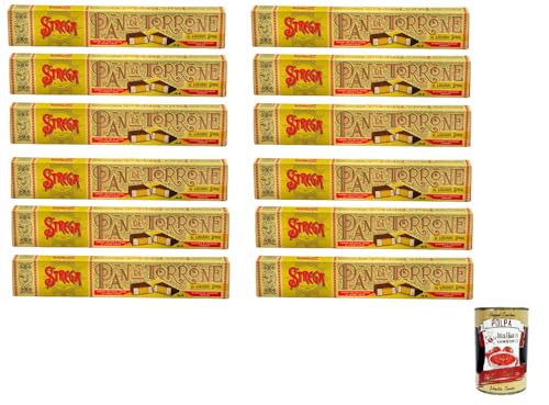 12x Alberti Strega PAN DI TORRONE STREGA NOUGAT BROT 150G + Italian gourmet polpa 400g von Italian Gourmet E.R.