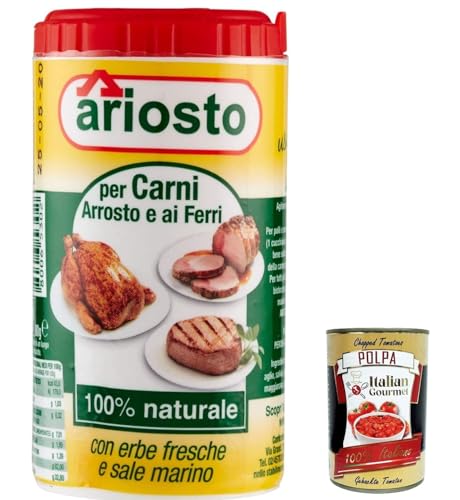 12x Ariosto Gewürz für gebratenes und gegrilltes Fleisch, 80g + Italian Gourmet Polpa 400g von Italian Gourmet E.R.