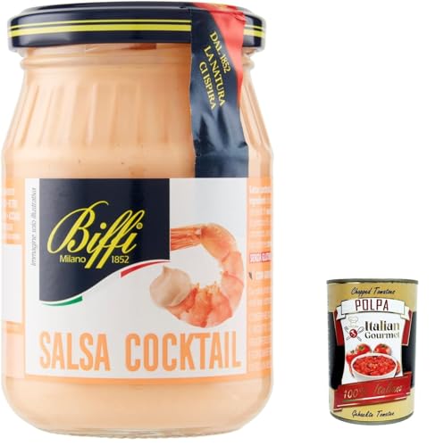 12x Biffi salsa cocktail, würzen soße Salad sauce glas 180g + Italian gourmet polpa 400g von Italian Gourmet E.R.