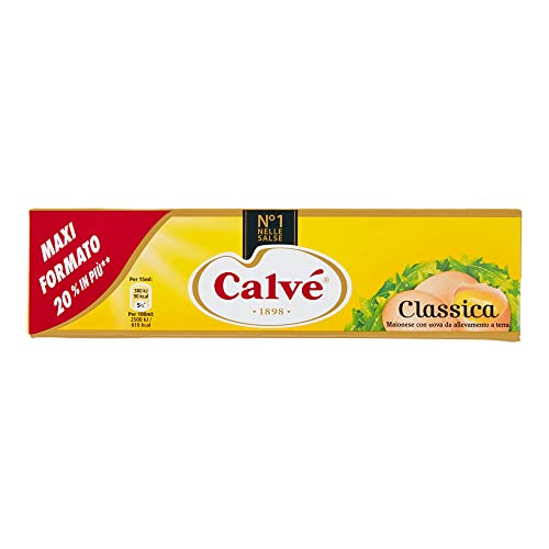 12x Calvé Calve Klassik Mayonnaise mayonaise Soße Sauce 185ml Mayo Imbiss Fritten von Italian Gourmet E.R.