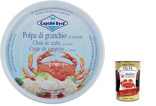 12x Captain Byrd Polpa di Granchio, natürliches Krabbenfleisch 200g + Italian Gourmet polpa 400g von Italian Gourmet E.R.