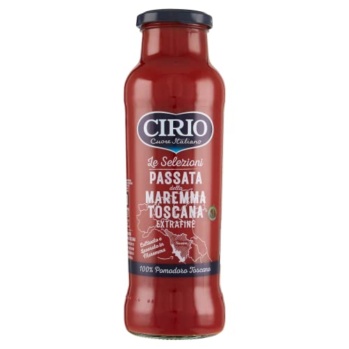 12x Cirio Passata di Pomodoro Maremma della Toscana Extrafine Tomatensauce aus Toscany passierten Tomaten 700g + Italian Gourmet polpa 400g von Italian Gourmet E.R.