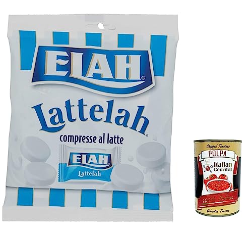 12x Elah Lattelah Milchbonbons gefüllt mit Milch und Magerjoghurt 100g + Italian Gourmet polpa 400g von Italian Gourmet E.R.