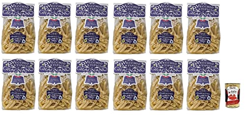 12x Il Vecchio Pastificio di Gragnano Pasta Elicoidali con la Punta,Gragnano IGP-Italienische Nudeln aus Hartweizengrieß von höchster Qualität 500g + Italian Gourmet Polpa di Pomodoro 400g Dose von Italian Gourmet E.R.