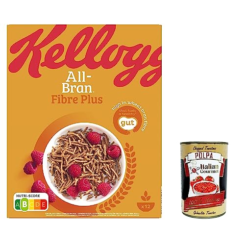 12x Kellog's Kellogg All-brain membrane mit seinen reichhaltigen Weizenfasern cereals 500 g + Italian Gourmet polpa 400g von Italian Gourmet E.R.