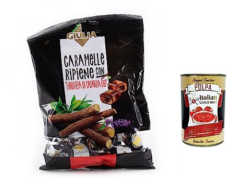 12x La Giulia Caramelle gefüllt mit Lakritze aus Kalabrien Dop 150g + Italian gourmet polpa 400g von Italian Gourmet E.R.