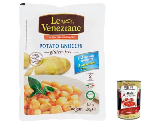 12x Le veneziane Gnocchi di patate UHT senza glutine, gluten free Kartoffel gnocchi, glutenfrei 500g + Italian Gourmet polpa 400g von Italian Gourmet E.R.