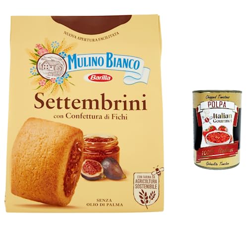 12x Mulino Bianco Settembrini Kekse mit Feigenmarmelade biscuits cookies 300g + Italian gourmet polpa 400g von Italian Gourmet E.R.