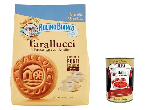 12x Mulino Bianco tarallucci Shortbread Kekse mit frischen Eiern biscuits cookies 800g + Italian gourmet polpa 400g von Italian Gourmet E.R.