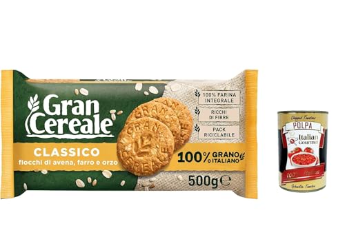 12x Mulino bianco Gran Cereale Classico korn getreide kekse Multi Cerealien 500g + Italian Gourmet polpa 400g von Italian Gourmet E.R.