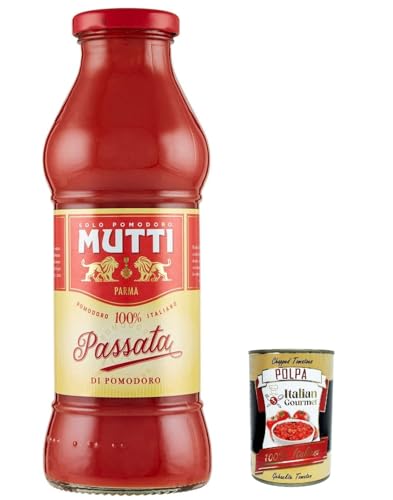 12x Mutti Passata di Pomodoro Tomatenpaste Tomaten sauce 100% Italienisch 400g + Italian Gourmet polpa 400g von Italian Gourmet E.R.