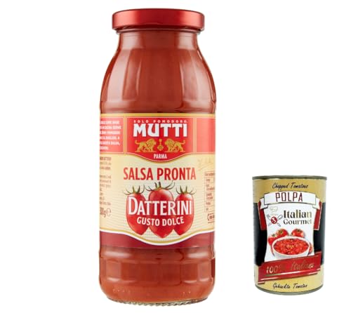 12x Mutti Salsa Pronta Pomodoro Datterini sauce,Tomatensauce 100% Italienisch 300g + Italian Gourmet polpa 400g von Italian Gourmet E.R.