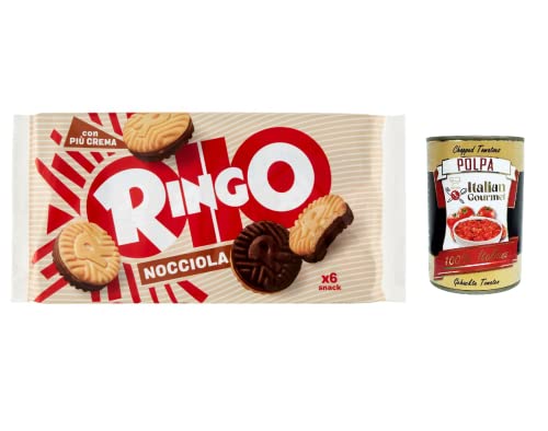 12x Pavesi Ringo Nocciola Haselnuss Kekse Biscuits Cookies 330g Familienpaket + Italian gourmet polpa 400g von Italian Gourmet E.R.