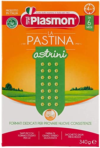 12x Plasmon Astrini Pastina Infanzia Svezzamento Dai 6 Mesi 340 Grammi + Italian Gourmet polpa 400g von Italian Gourmet E.R.