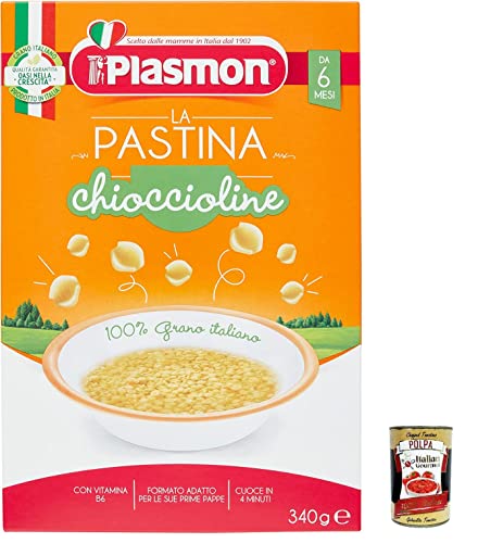 12x Plasmon Chioccioline Pastina Infanzia Svezzamento Dai 6 Mesi 340 Grammi + Italian Gourmet polpa 400g von Italian Gourmet E.R.