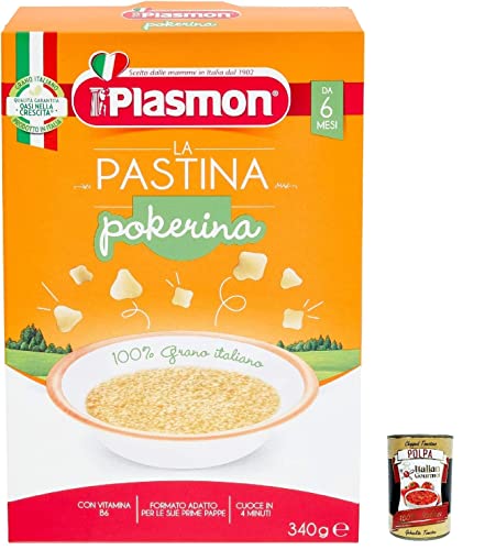 12x Plasmon Pastina Infanzia Svezzamento Dai 6 Mesi 340 Grammi + Italian Gourmet polpa 400g von Italian Gourmet E.R.