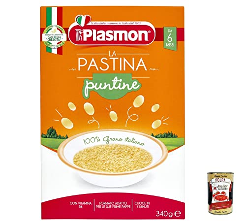 12x Plasmon Punt ine Pastina Infanzia Svezzamento Dai 6 Mesi 340 Grammi + Italian Gourmet polpa 400g von Italian Gourmet E.R.