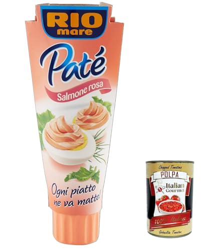 12x Rio Mare Patè Tonno Salmone rosa Lachs Thunfischcreme 100g Streichfähige + Italian Gourmet polpa 400g von Italian Gourmet E.R.