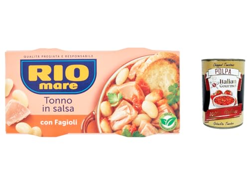 12x Rio Mare tonno e fagioli fertiggerichte Thunfisch Bohnen 2x160g Instant food + Italian Gourmet polpa 400g von Italian Gourmet E.R.