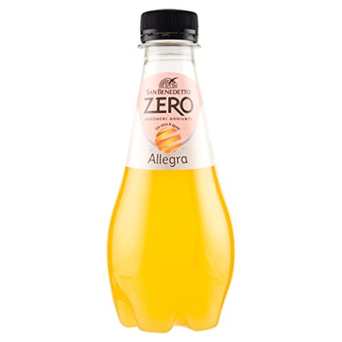 12x San Benedetto Allegra Aranciata Zero PET ohne Zucker 0,25 L Limonade orange ohne Zucker von Italian Gourmet E.R.